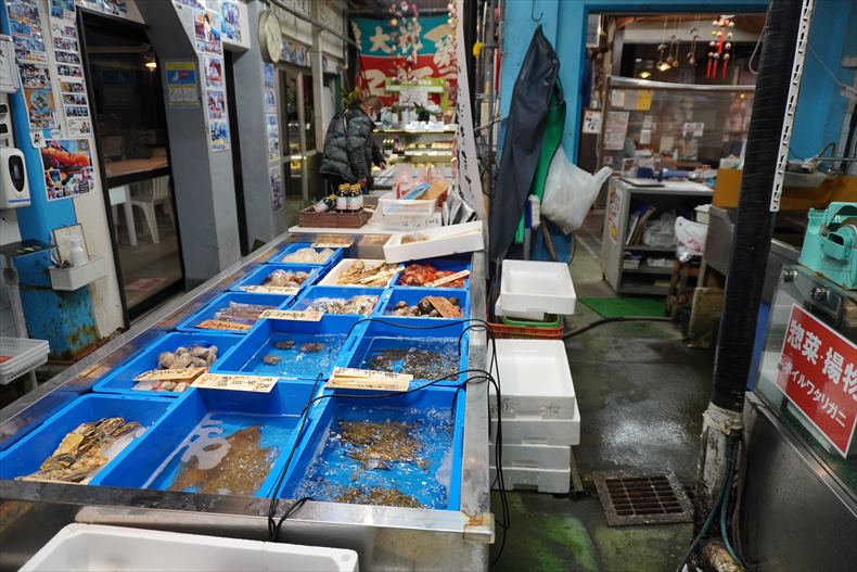 夜明茶屋まるで有明海の水族館珍しいユニークな有明海の魚介類が生きたまま展示されています。 お店の人が色々と親切に説明してくれました（割りとお店が空いてた時間）